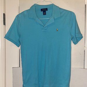 Ralph Lauren Boys Polo Shirt size L (14-16) light blue